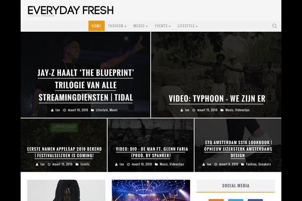 Valenti theme site design template sample