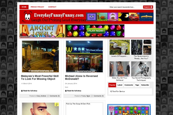 Gazette theme site design template sample
