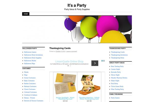 Coraline theme site design template sample