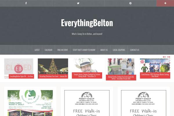 Oria theme site design template sample