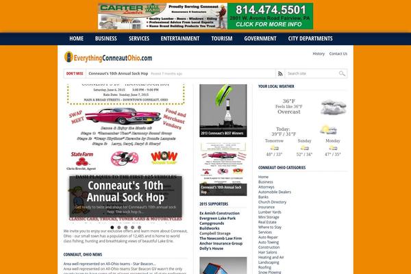 Max Mag theme site design template sample