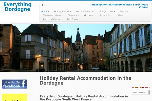 everythingdordogne.com site used Customizr