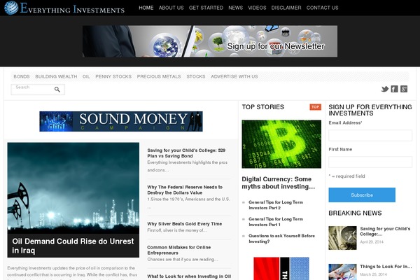 everythinginvestments.com site used Invest