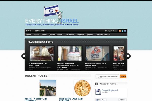 Bold News theme site design template sample