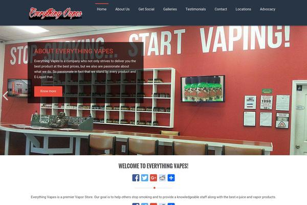 eVision corporate theme site design template sample