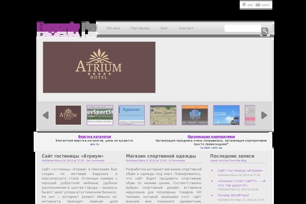 WP-Creativix theme site design template sample