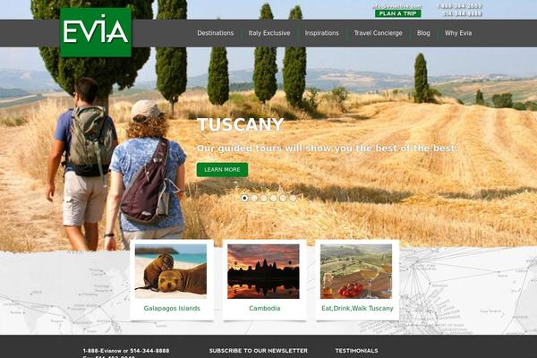 Infinite theme site design template sample