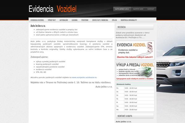 evidenciavozidiel.sk site used Suvzone