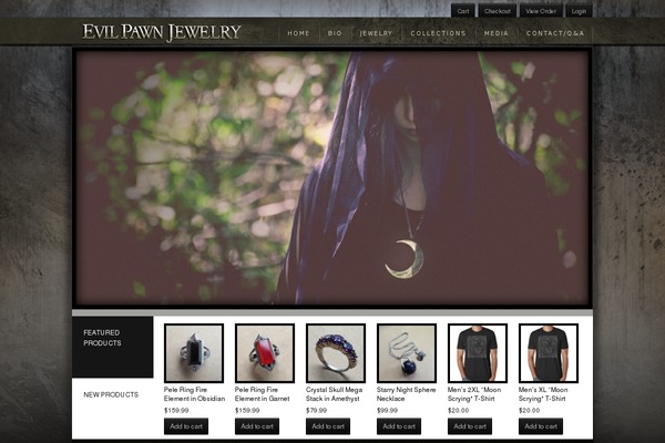 evilpawnjewelry.com site used Velvet Sky
