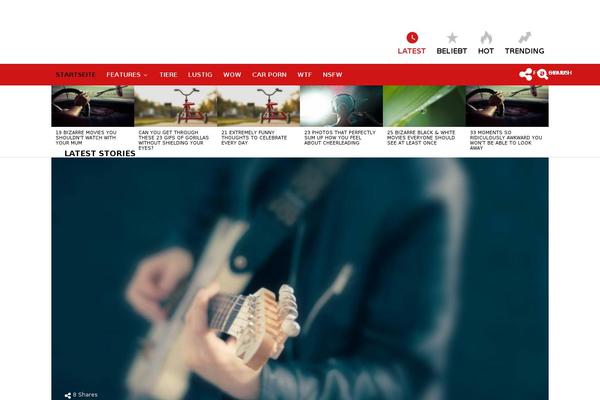 Bimber-child-theme theme site design template sample