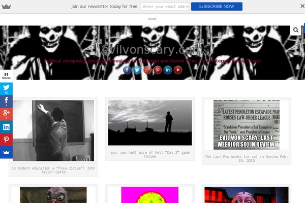 Inkzine theme site design template sample