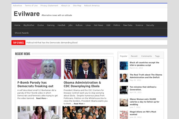 evilware.com site used Ui