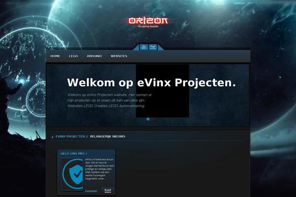 Orizon theme site design template sample