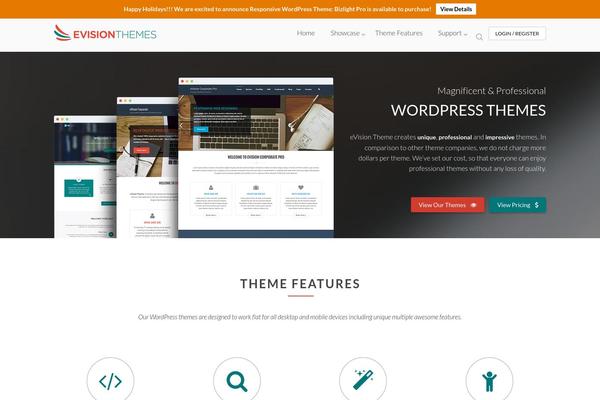 Site using eVision Responsive Column Layout Shortcodes plugin