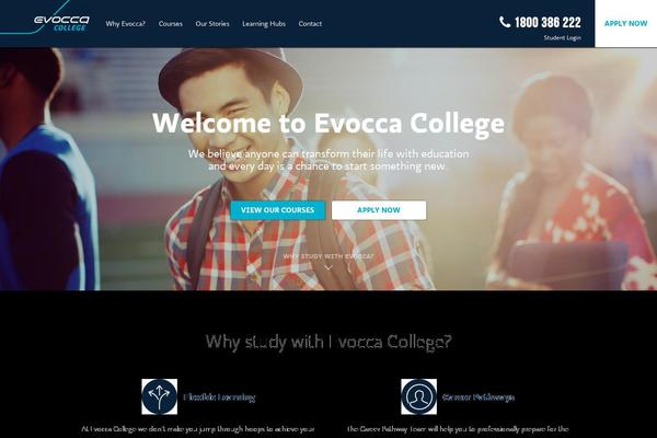 evoccacollege.com.au site used Evoccacolleg