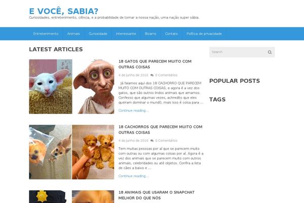 evocesabia.com.br site used Best