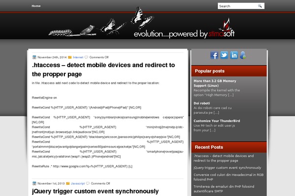 RedLine theme site design template sample