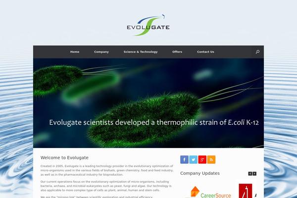 Vantage theme site design template sample