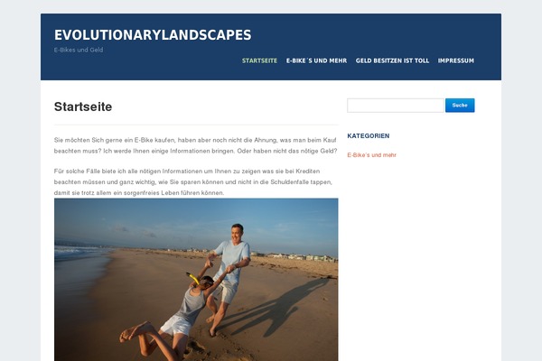 Waterside theme site design template sample