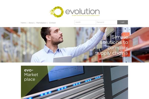 Evolution theme site design template sample