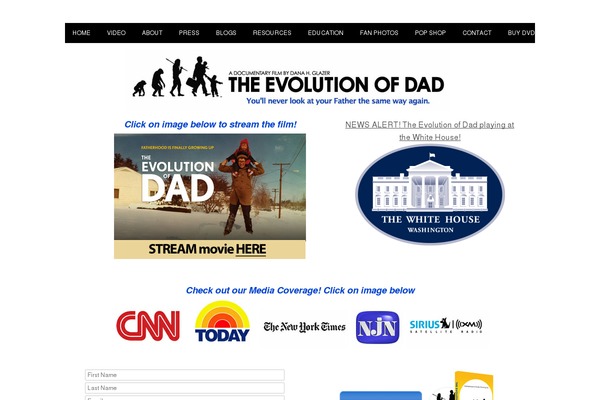 evolutionofdad.com site used Headway