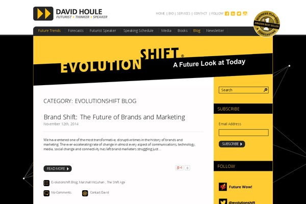 evolutionshift.com site used Evolutionshift
