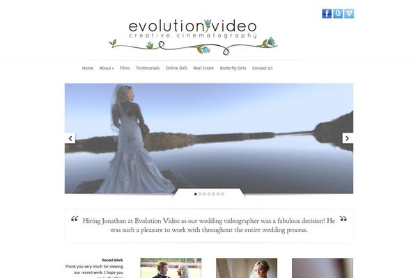 Evolution theme site design template sample