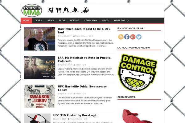 MH Magazine lite theme site design template sample