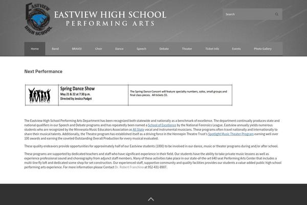 evperformingarts.com site used Haloe