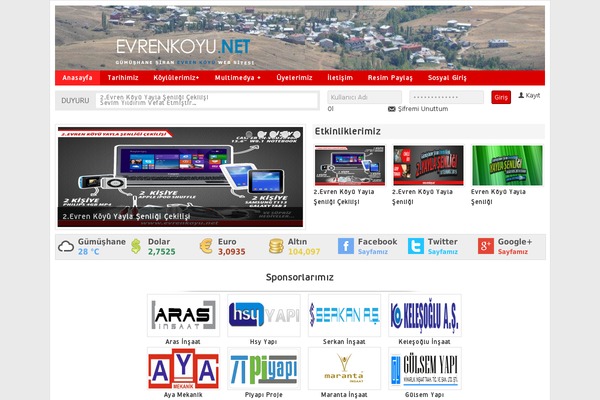 evrenkoyu.net site used Wpt-dernek