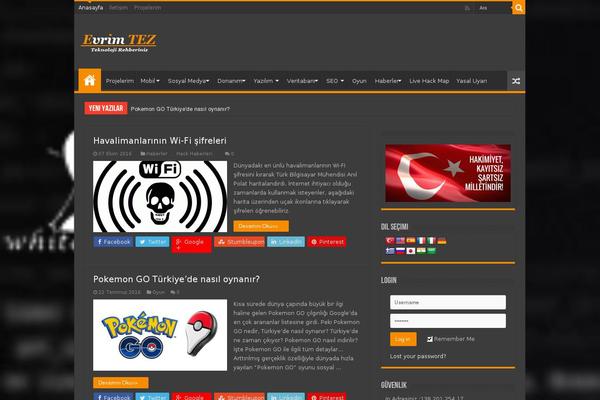 Sahifa theme site design template sample