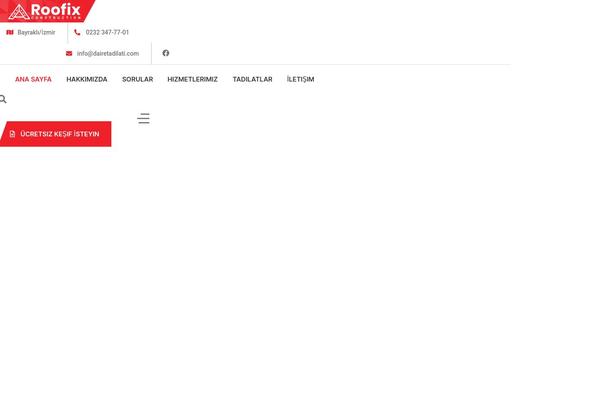 Roofix theme site design template sample