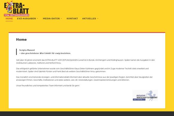 Extra theme site design template sample