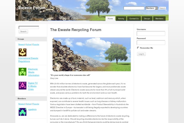 ewaste.co site used Bp-columns
