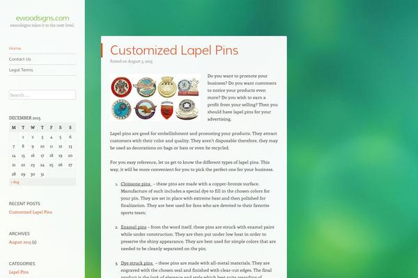 Confit theme site design template sample