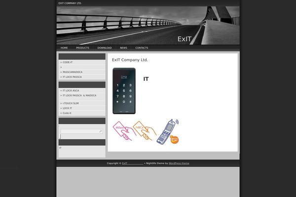 Nightlife theme site design template sample