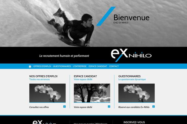 ex-nihilo.fr site used Exnihilo