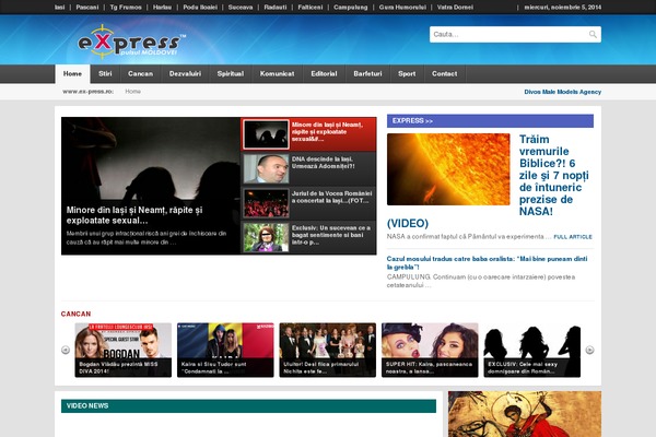 Local News theme site design template sample