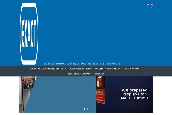 Exact theme site design template sample