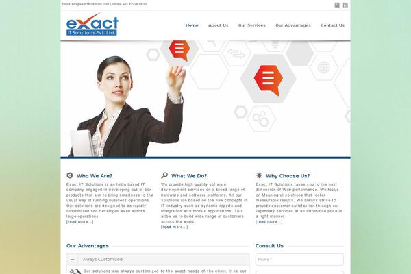 corp theme site design template sample