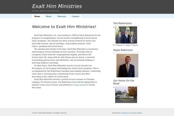 simpleX theme site design template sample