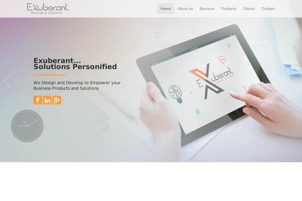 EXPOSE theme site design template sample