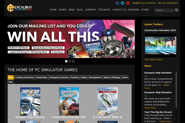 excalibur-publishing.co.uk site used Excalibur