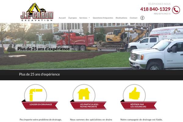 excavationjfcaron.com site used Destin Basic