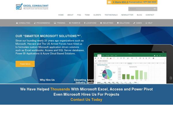 Site using Testimonials-showcase plugin