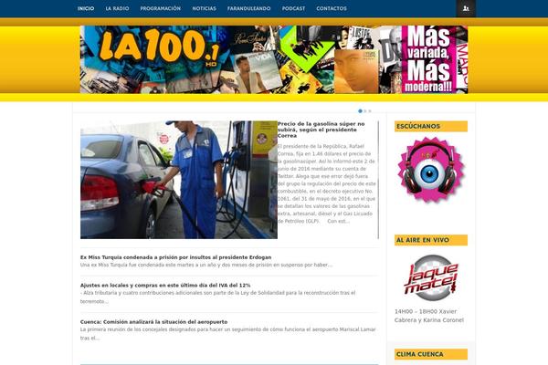 News theme site design template sample