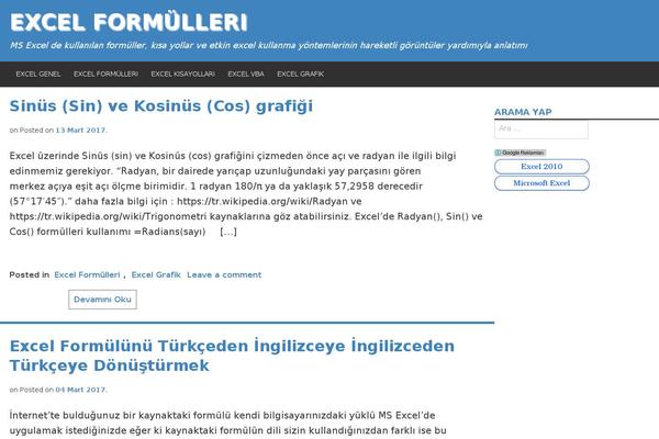 excelformulleri.net site used Slightly