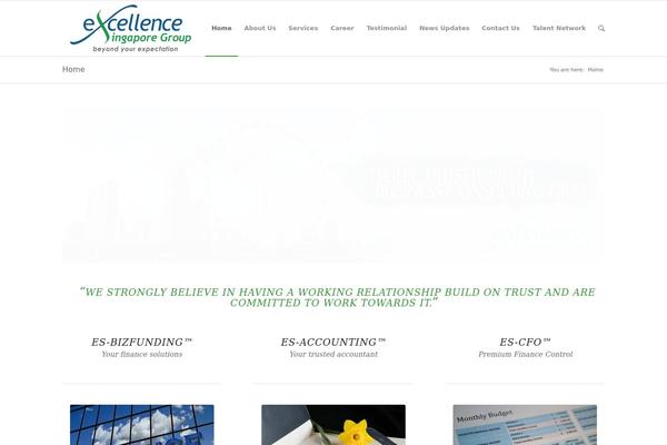 Enfold theme site design template sample