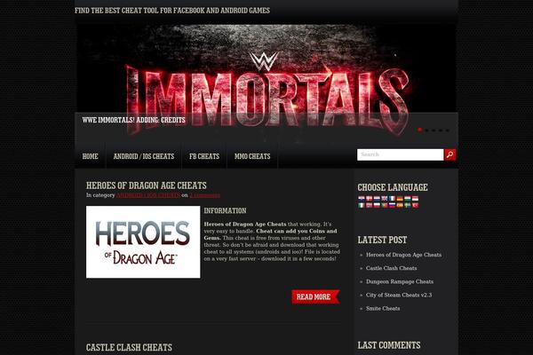 Tank theme site design template sample
