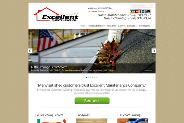 Chameleon theme site design template sample